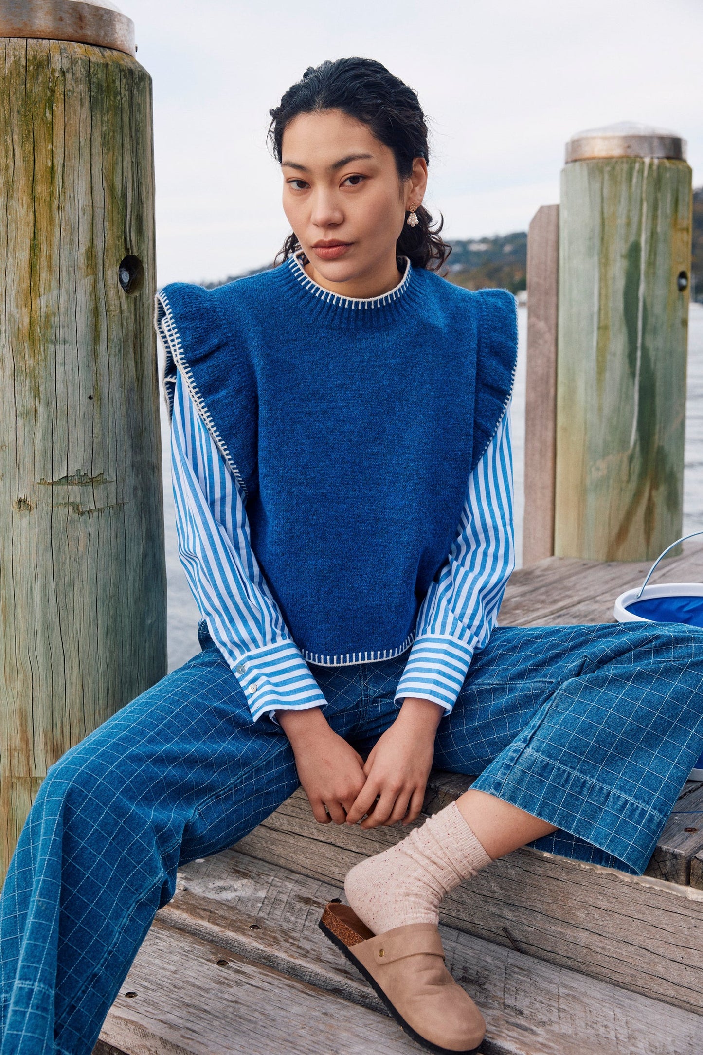 Athena Frill Knit Top