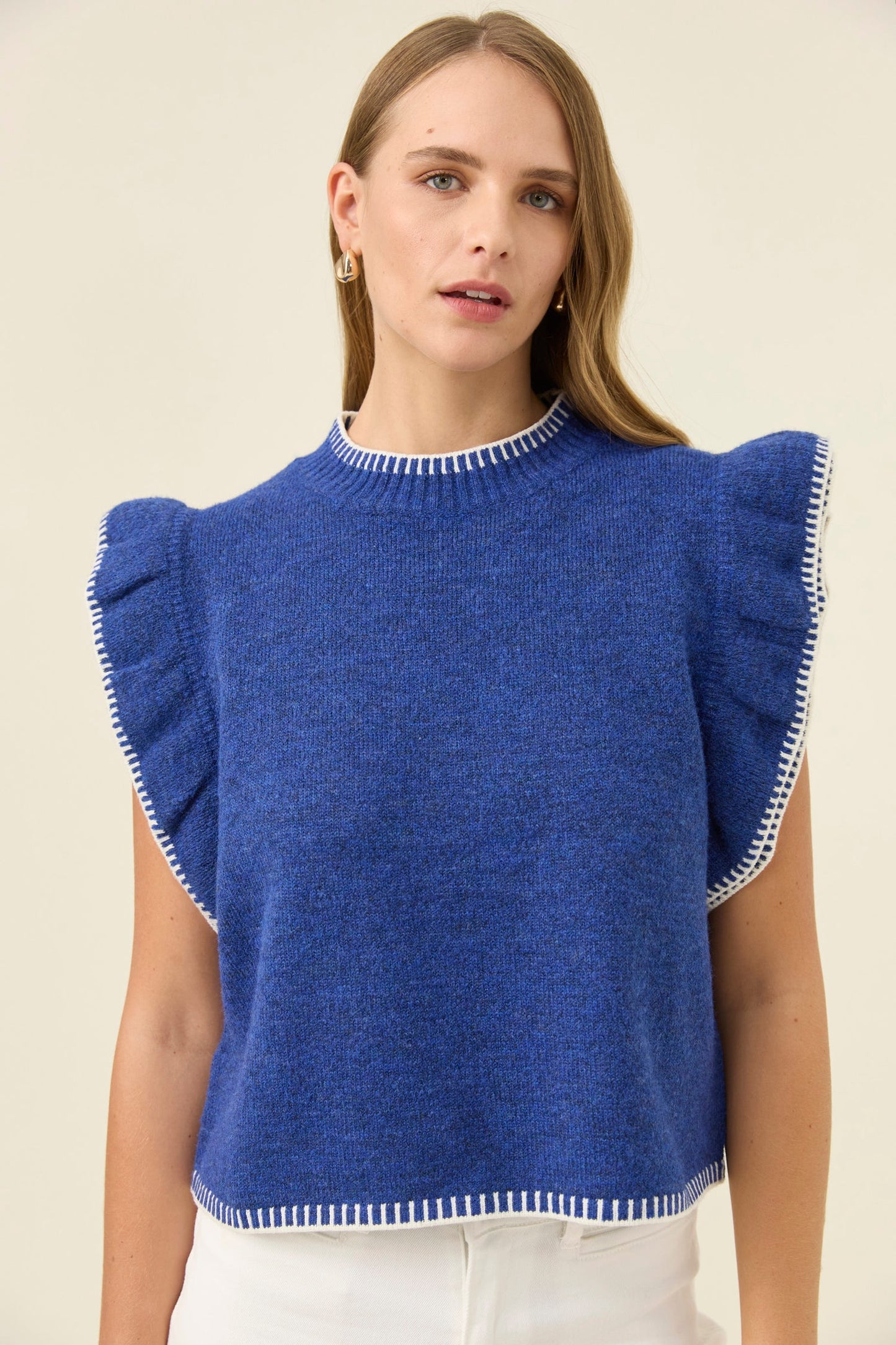 Athena Frill Knit Top