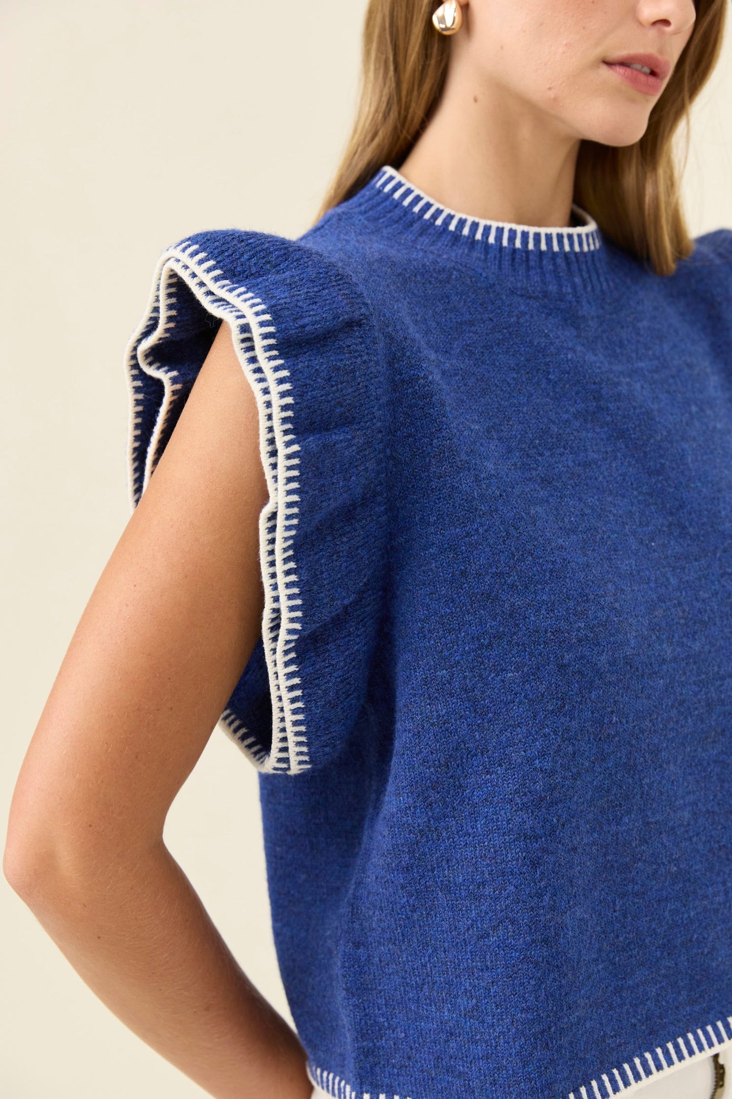 Athena Frill Knit Top