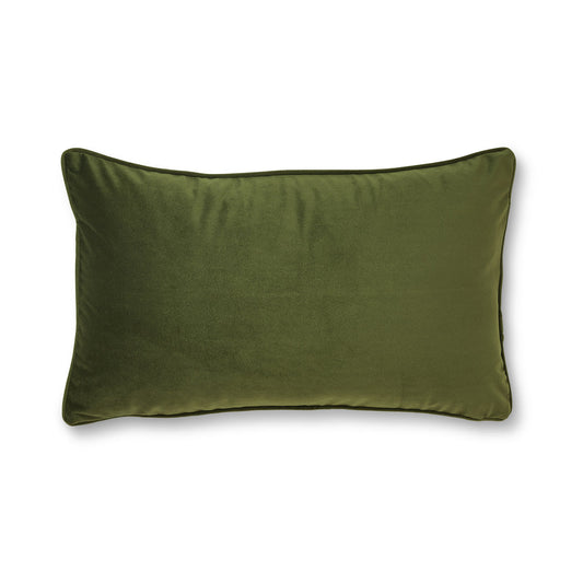 Mira Velvet Olive Cushion - Madras Link