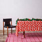 HoHoHo Red Rectangular Linen Tablecloth - Kip&Co