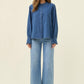 Sloane Denim Frill Shirt Check