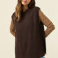 Miru Crew Knit Vest Chocolate