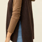 Miru Crew Knit Vest Chocolate