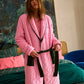 Candy Pine Quilted Velvet Robe