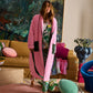 Candy Pine Quilted Velvet Robe