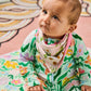 Sweet Flowers Organic Cotton Dribble Bib Set