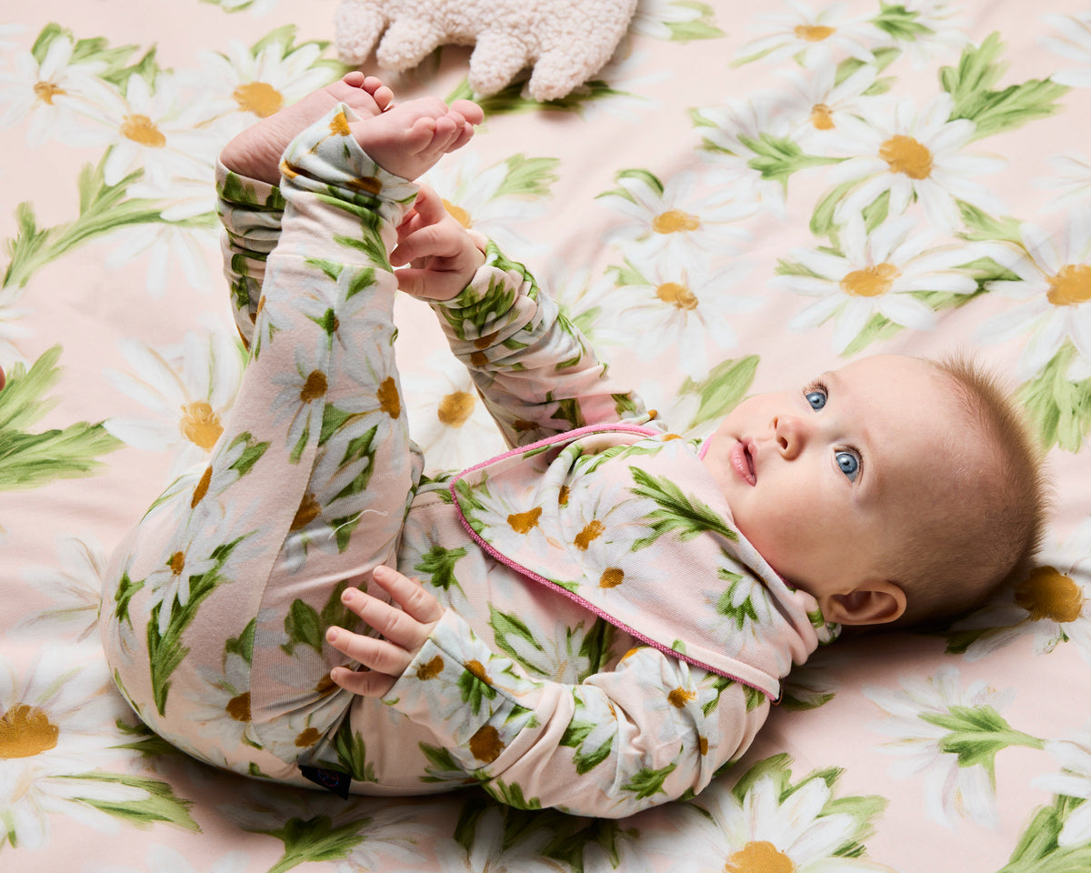 Sweet Flowers Organic Cotton Dribble Bib Set