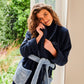 Deep Blue Cosy Robe - Kip&Co