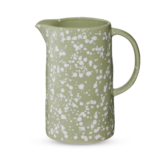 Speckle Green/White Jug
