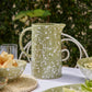 Speckle Green/White Jug