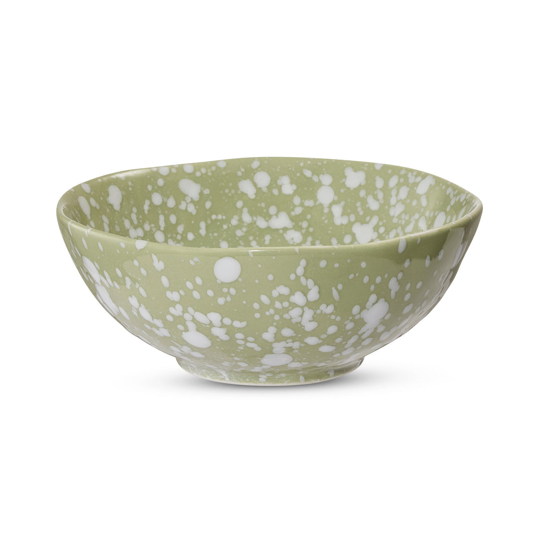 Speckle Green/White Small Bowl