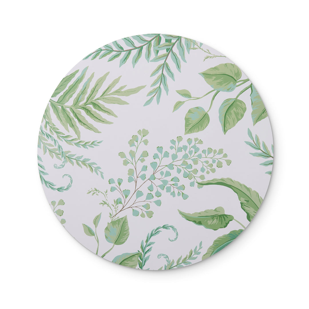 Fern Round Hard Placemat Set 4