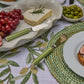 Clyde Stripe Two Tone Green Cheese Knife Set