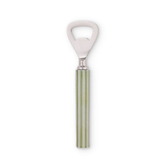 Clyde Stripe Two Tone Green Bottle Opener