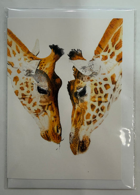 Giraffe Pair Greeting Card