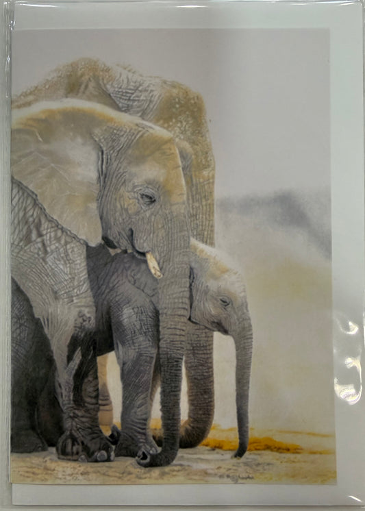 Elephant Family Greeting Card