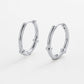Tessa Hoop Silver