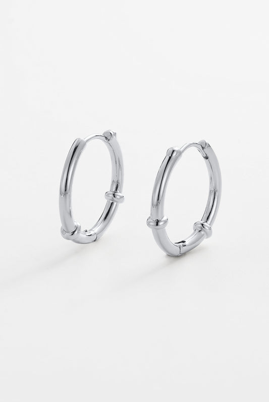 Tessa Hoop Silver