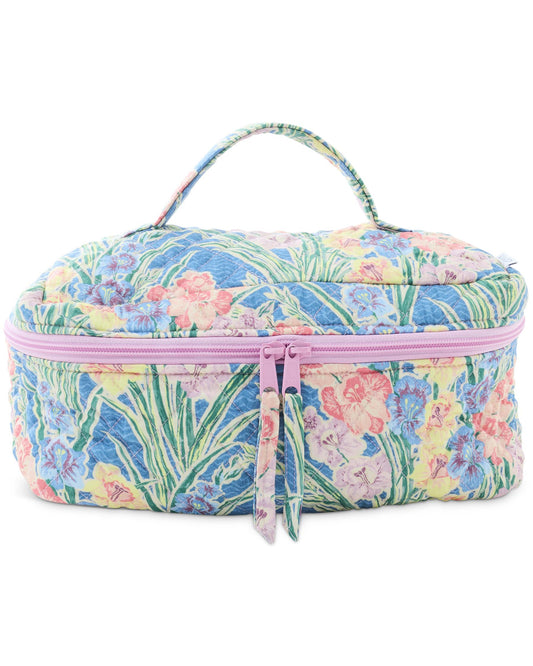 Gladiolus Quilted Cotton Toiletry Case