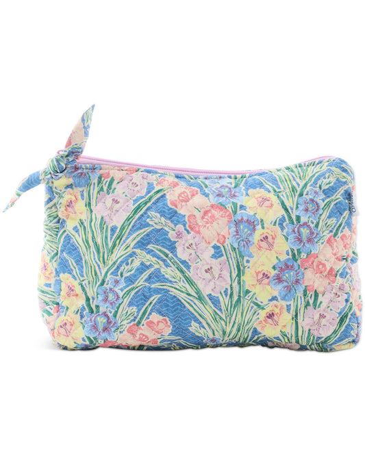 Gladiolus Quilted Cotton Toiletry Purse