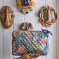 Gladiolus Quilted Cotton Toiletry Purse