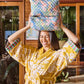 Gladiolus Quilted Cotton Toiletry Purse