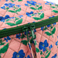 Indian Summer Rose Quilted Cotton Toiletry Case