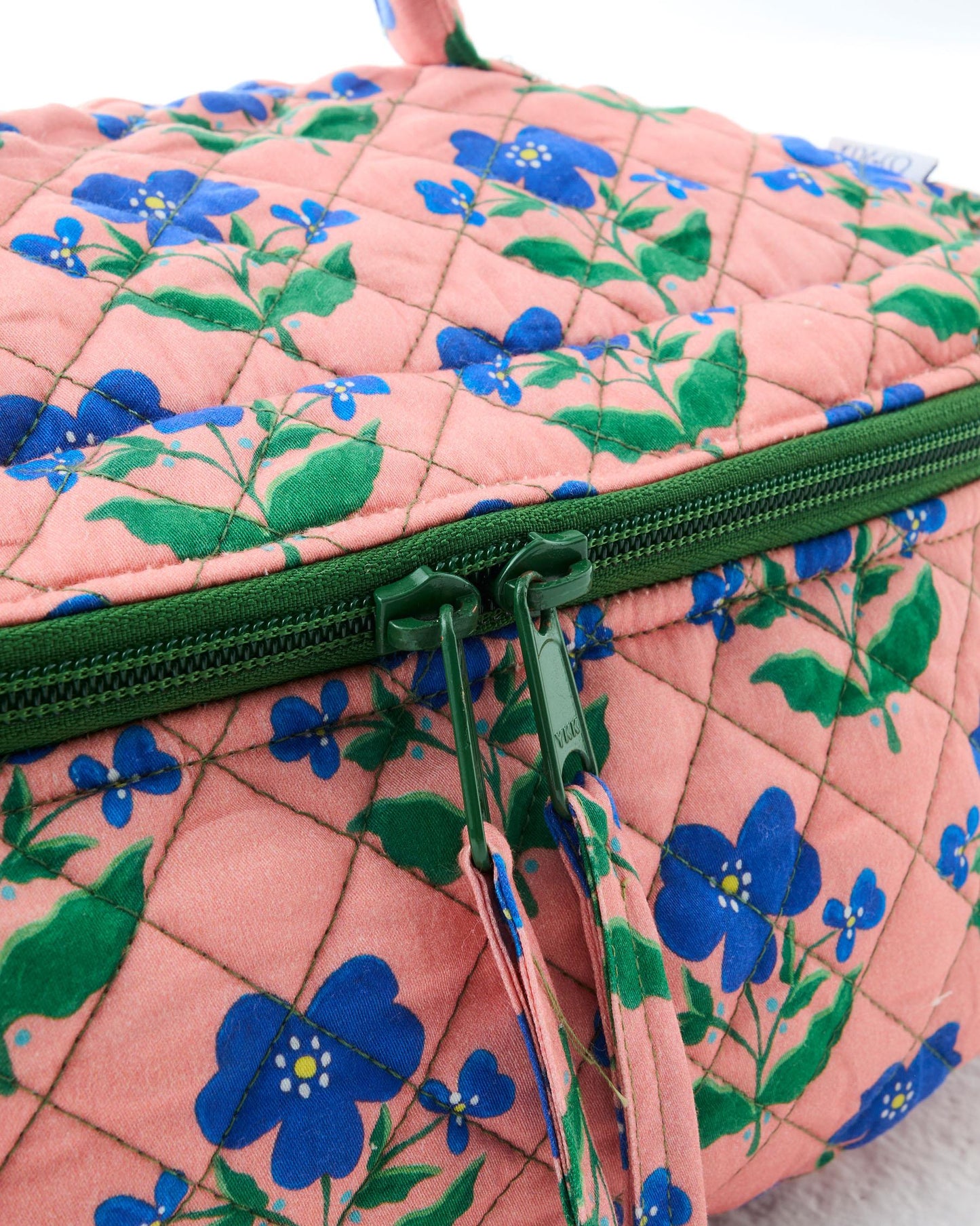 Indian Summer Rose Quilted Cotton Toiletry Case