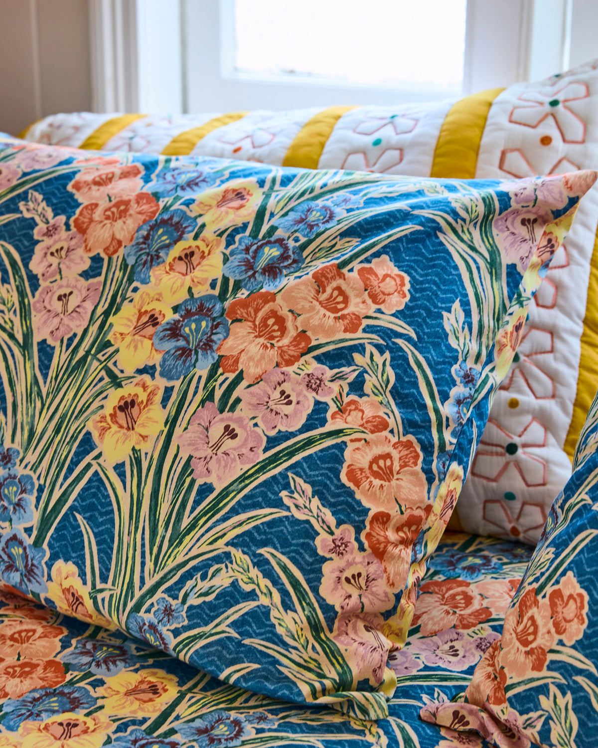 Gladiolus Organic Cotton Pillowcases 2P Std Set
