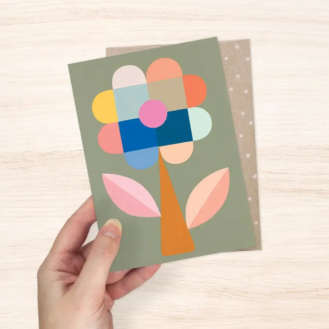 Confetti Flower Greeting Card