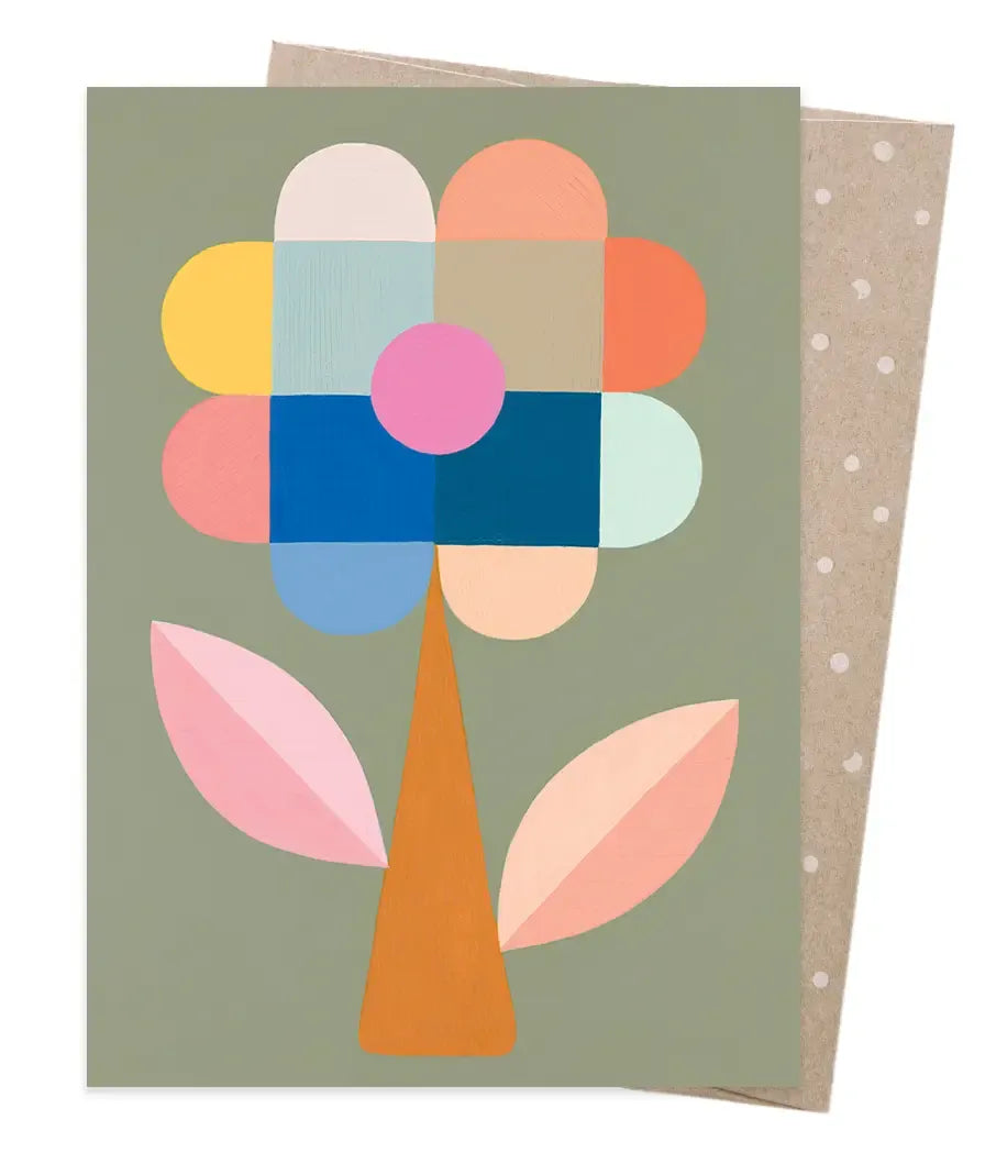 Confetti Flower Greeting Card