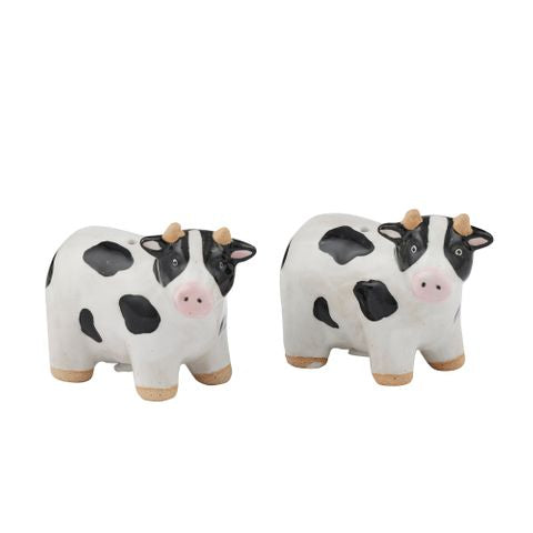 Moo Set/2 Ceramic S&P Shakers