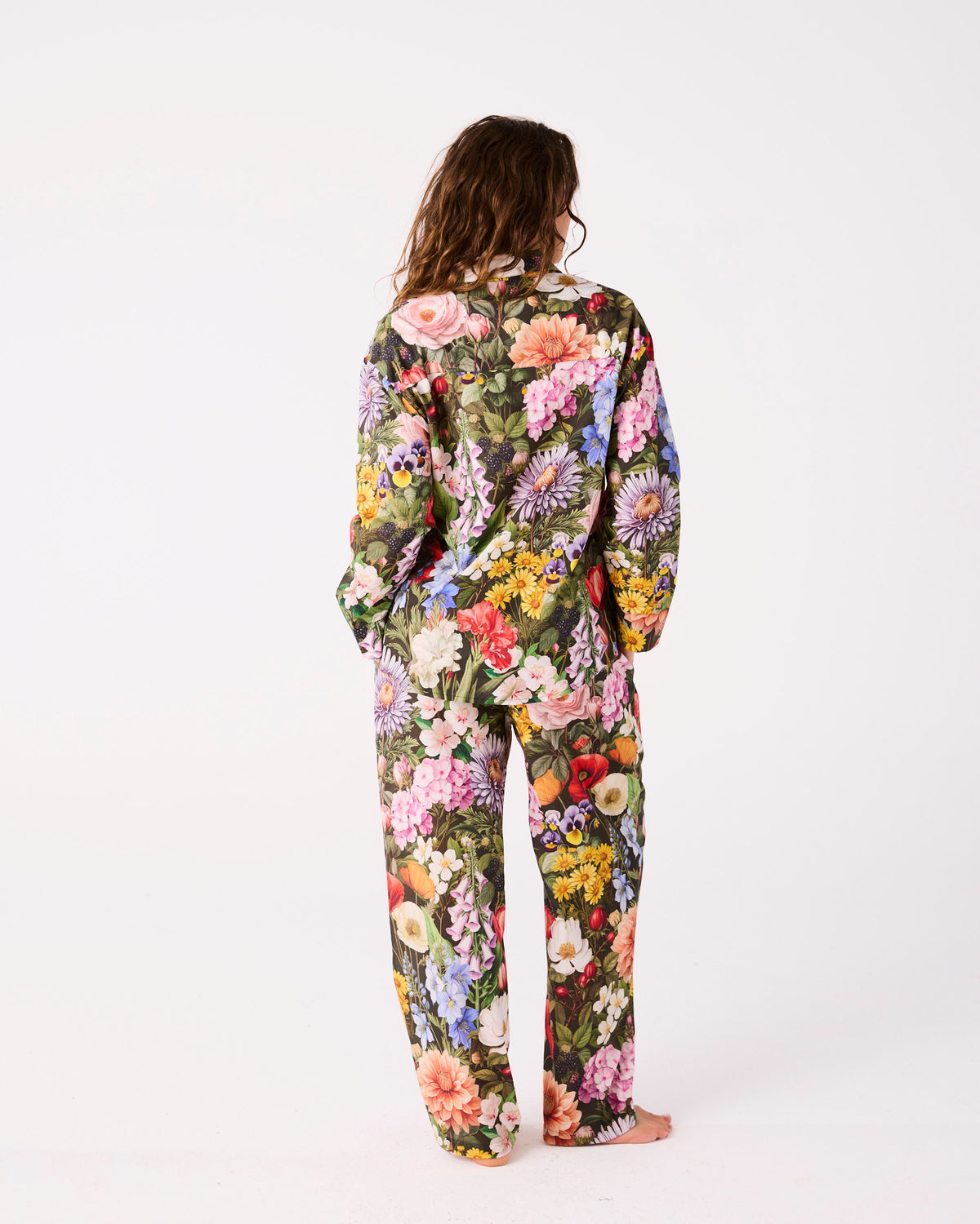 Cottage Garden Eden Adult Organic Cotton Long Sleeve Shirt & Pant Pyjama Set