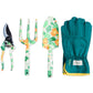 Nasturtium Garden Tools And Gloves Set