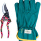 Golden Peony Garden Secateurs And Gloves Set