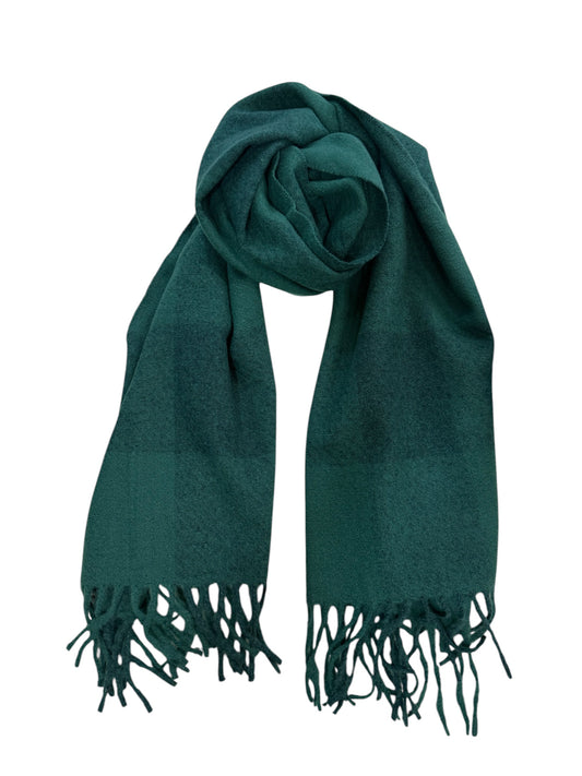 Green Large Check Scarf
