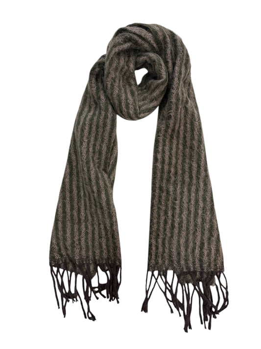 Olive And Brown Scarf
