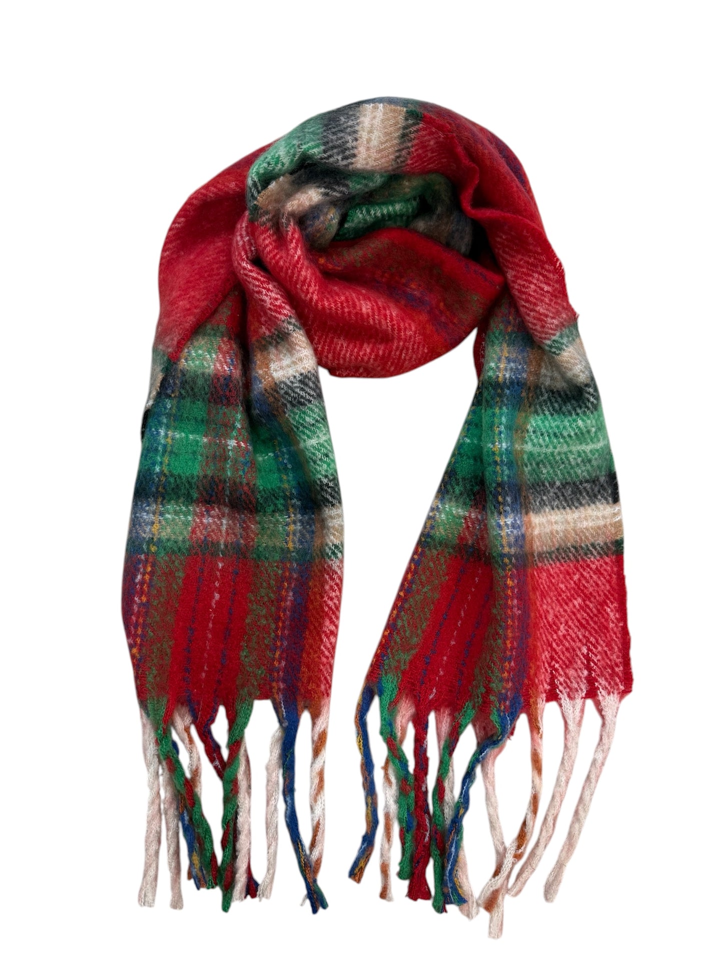 Tartan Check Multicolour Scarf