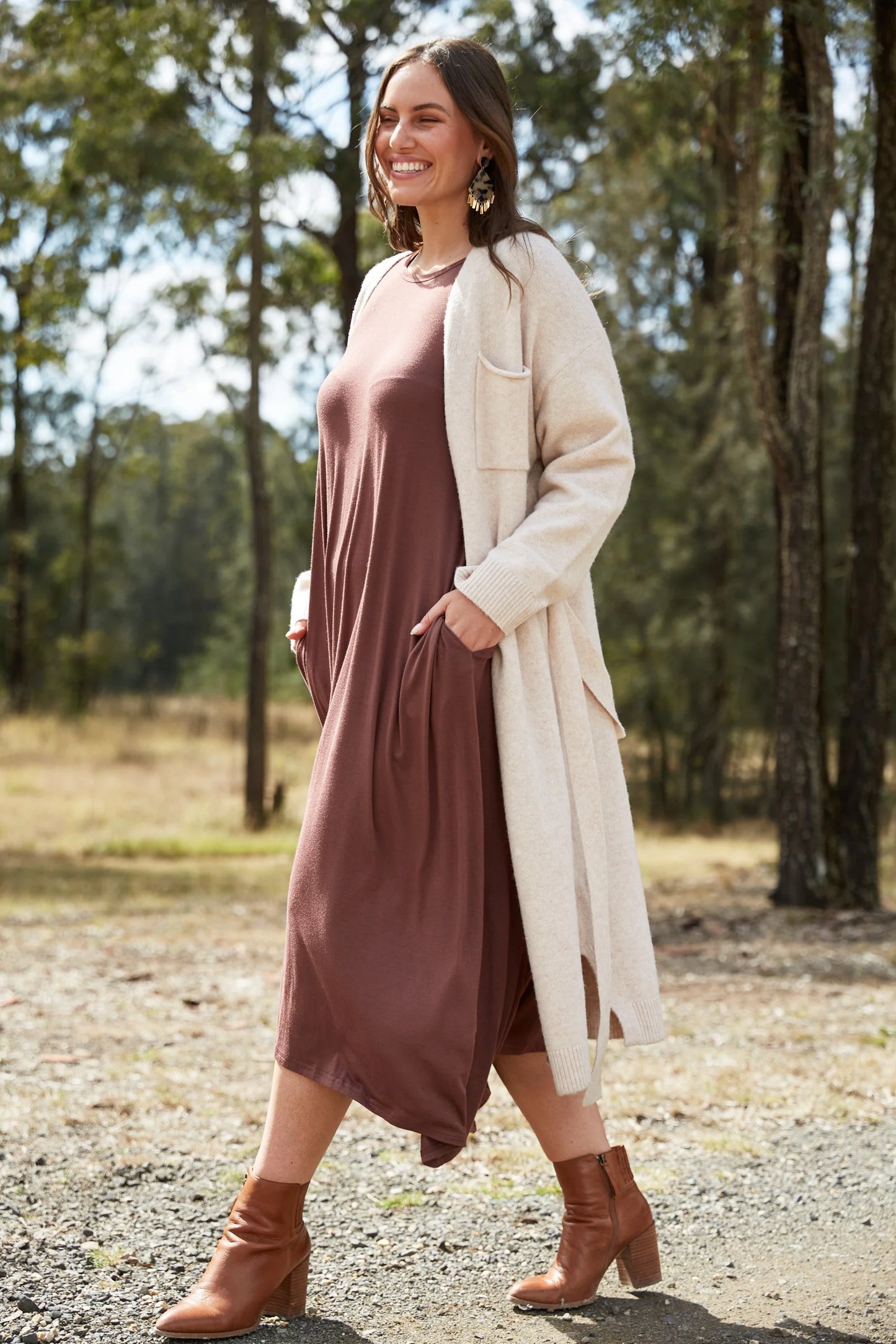 Paarl Longline Cardigan- Eb&Ive