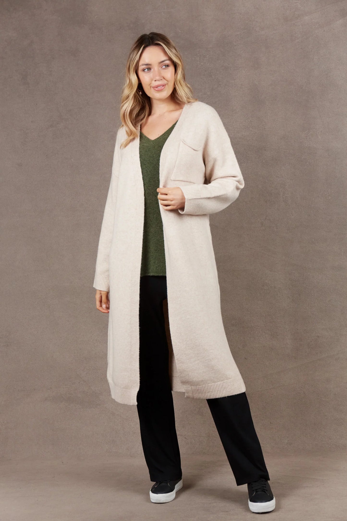 Paarl Longline Cardigan- Eb&Ive