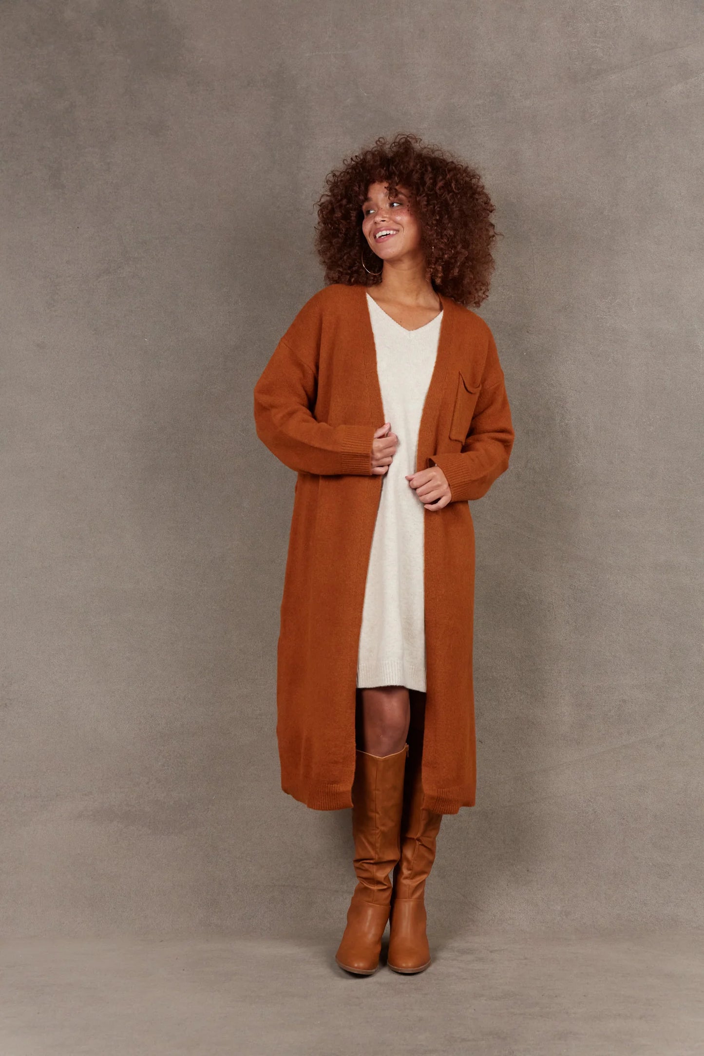 Paarl Longline Cardigan- Eb&Ive