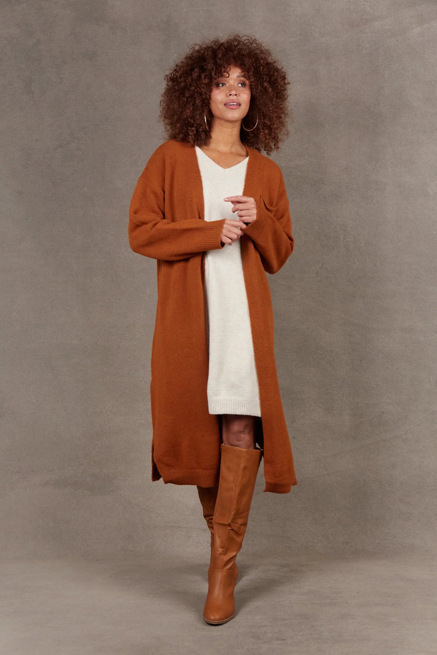 Paarl Longline Cardigan- Eb&Ive