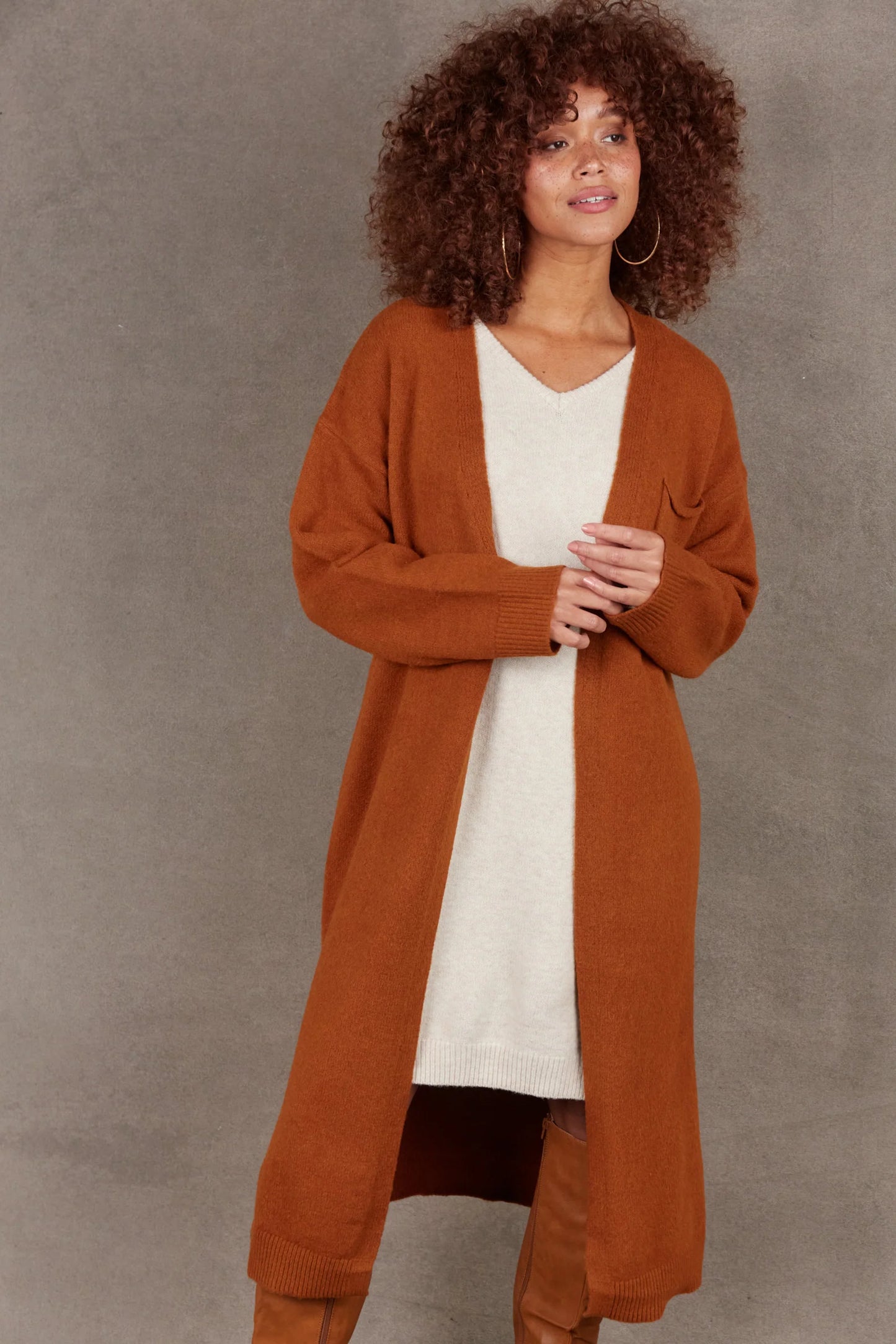 Paarl Longline Cardigan- Eb&Ive