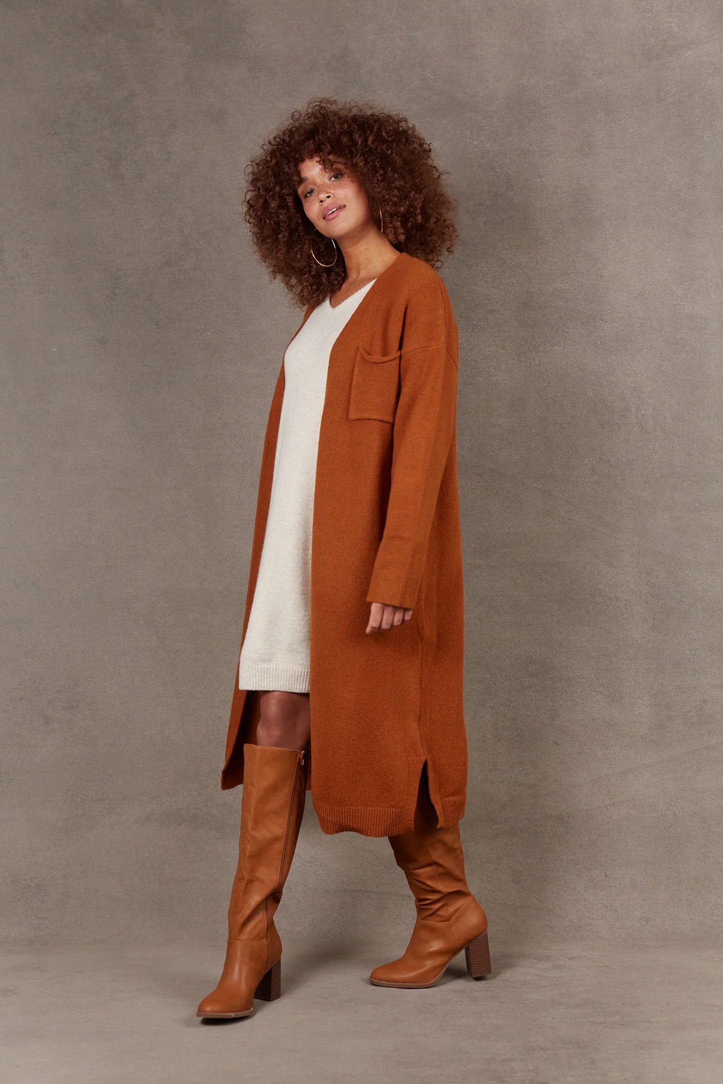 Paarl Longline Cardigan- Eb&Ive