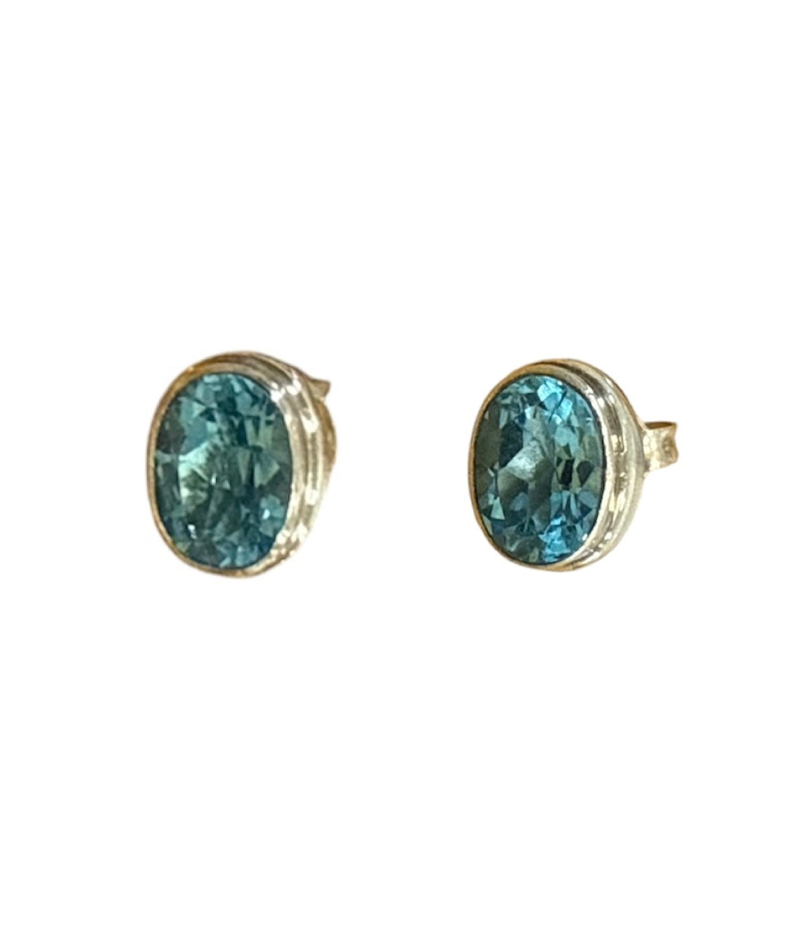 Blue Topaz Studs