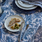 Clyde Stripe Two Tone Blue/White Cheese Knife Set