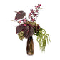 Anthurium Hydrangea Mix - Miya Vase Burgundy & Green