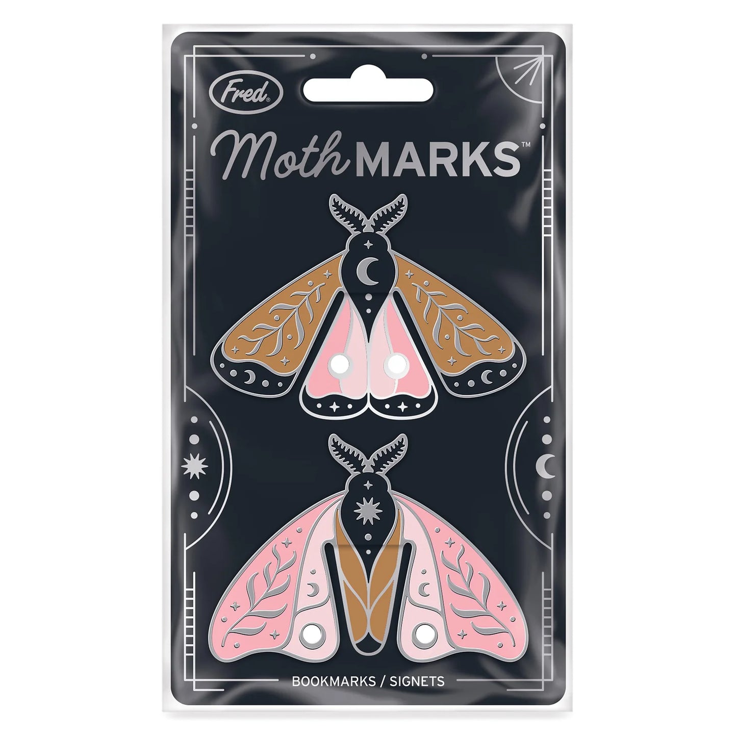 Moth Marks Bookmarks - 2pcs Set Multi-Coloured