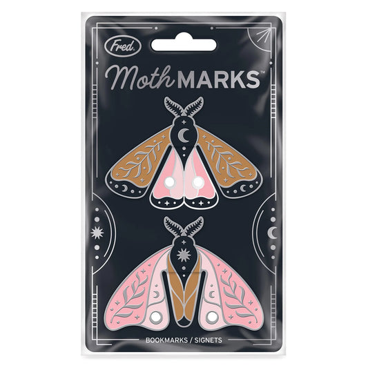 Moth Marks Bookmarks - 2pcs Set Multi-Coloured